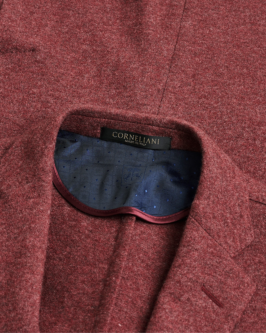 Herre | Pre-owned Blazere | Pre-owned | Corneliani Unlined Knitted Cashmere Blazer Rust 48