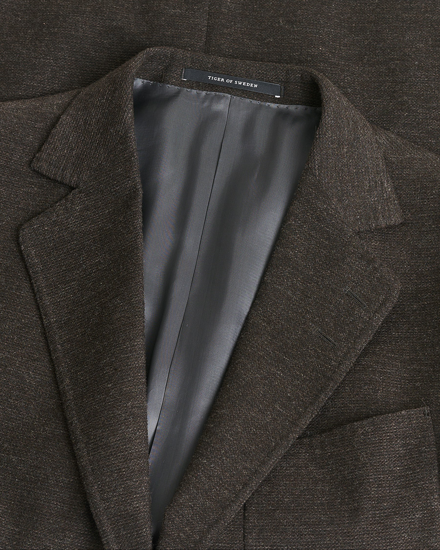 Herre | Pre-owned Blazere | Pre-owned | Tiger of Sweden Patch Pocket Wool Blazer Brown 50