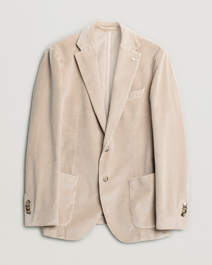 Herre | Blazere & jakker | Pre-owned | L.B.M. 1911 Jack Corduroy Blazer Beige