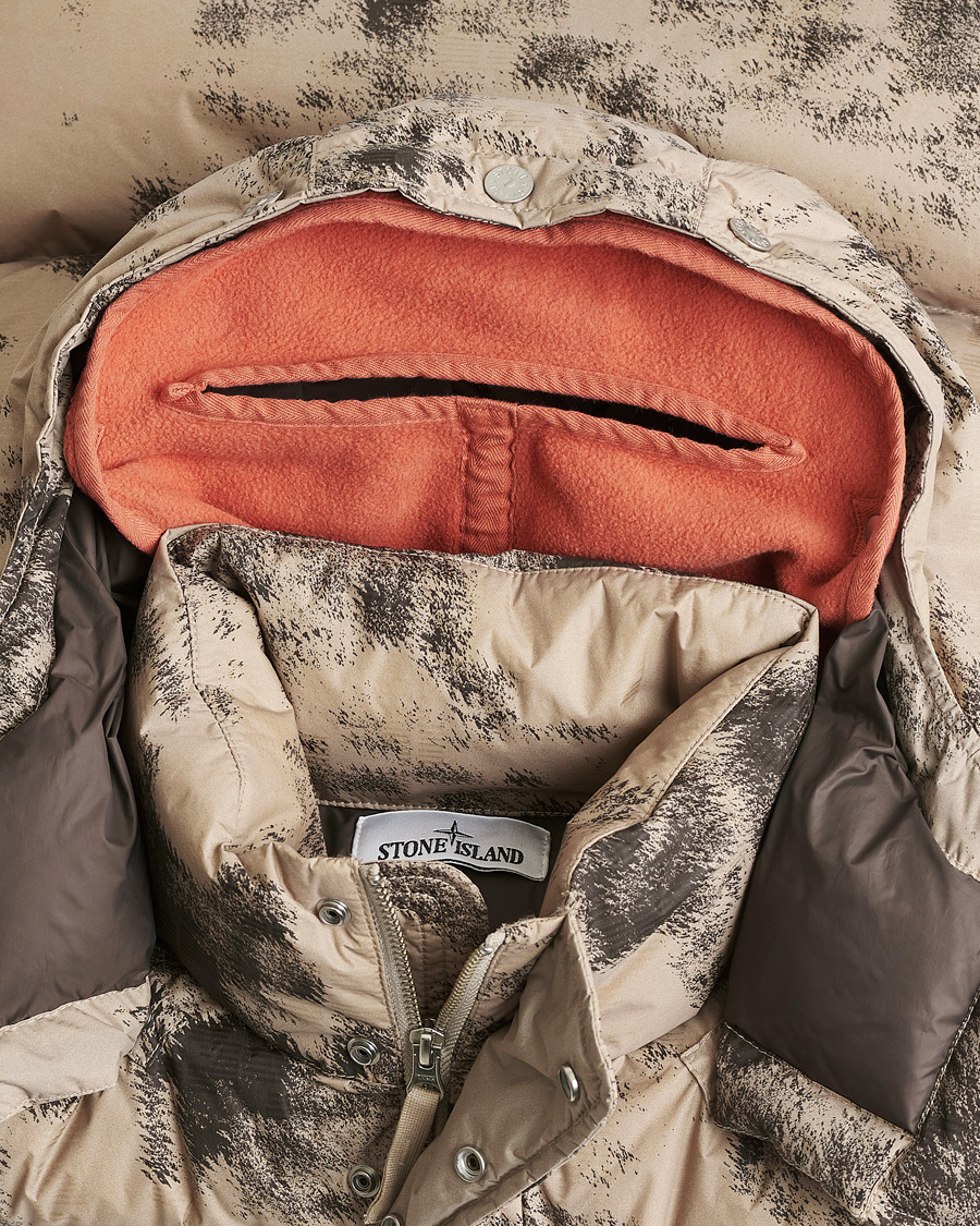 Herre | Pre-owned Jakker | Pre-owned | Stone Island Thermo Sensitive Camo Down Jacket Dove Grey L