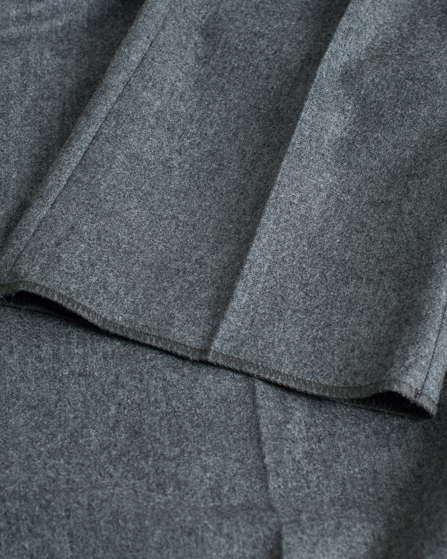 Herre | Bukser | Pre-owned | Zegna Carded Flannel Trousers Grey Melange