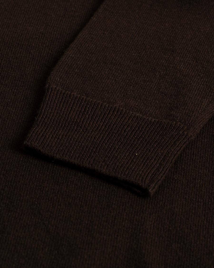 Herre | Zanone Virgin Wool/Cashmere Rollneck Brown 50 | Pre-owned | Zanone Virgin Wool/Cashmere Rollneck Brown 50