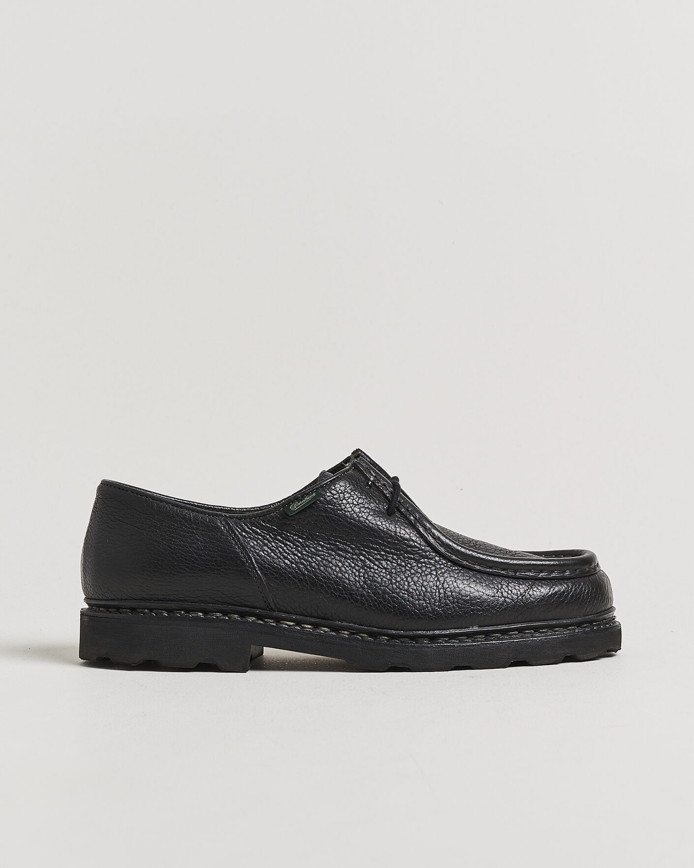 Herre | Pre-owned Randsyede sko | Pre-owned | Paraboot Michael Derby Black Deerskin 43,5