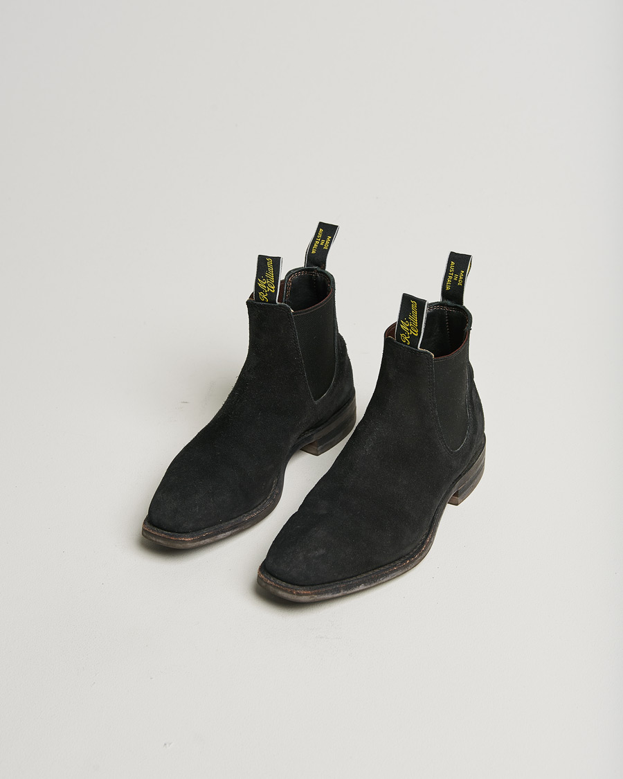 Herre | Pre-owned Sko | Pre-owned | R.M.Williams Craftsman G Boot Black Suede UK6,5 - EU40