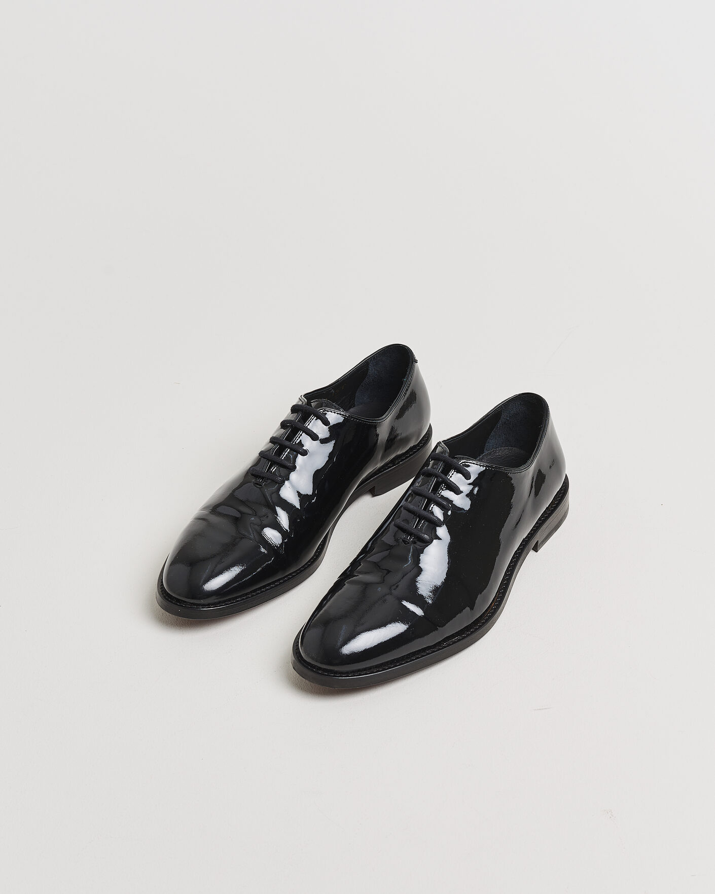 Herre | Pre-owned Randsyede sko | Pre-owned | Myrqvist Drottningholm Patent Shoe Black UK10 - EU44