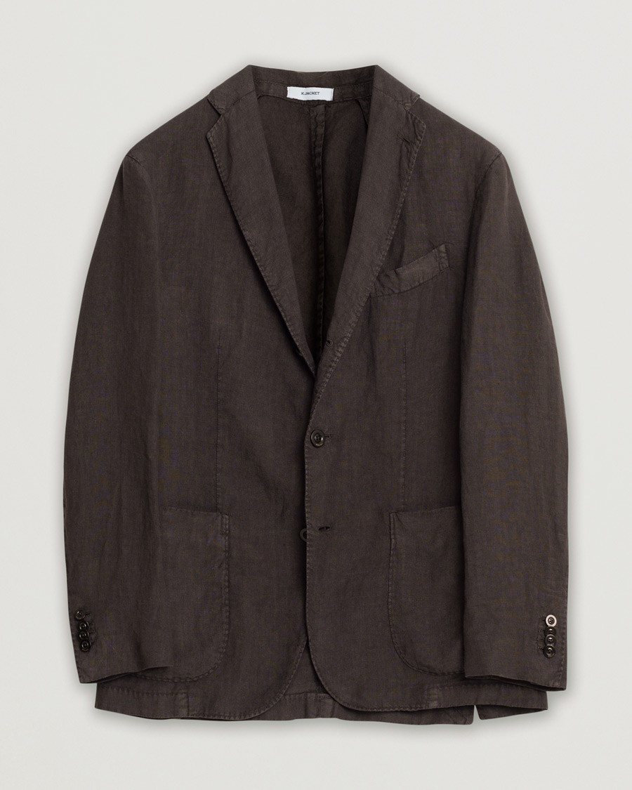 Herre | Blazere & jakker | Pre-owned | Boglioli K Jacket Linen Blazer Dark Brown