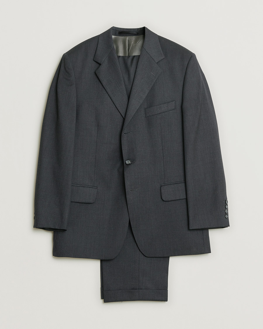 Herre | Pre-owned Jakkesæt | Pre-owned | Oscar Jacobson Vintage Wool Suit Dark Grey 50