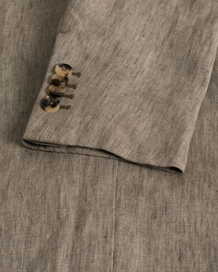 Herre | Pre-owned Blazere | Pre-owned | Zegna Unconstructed Linen Blazer Beige 50