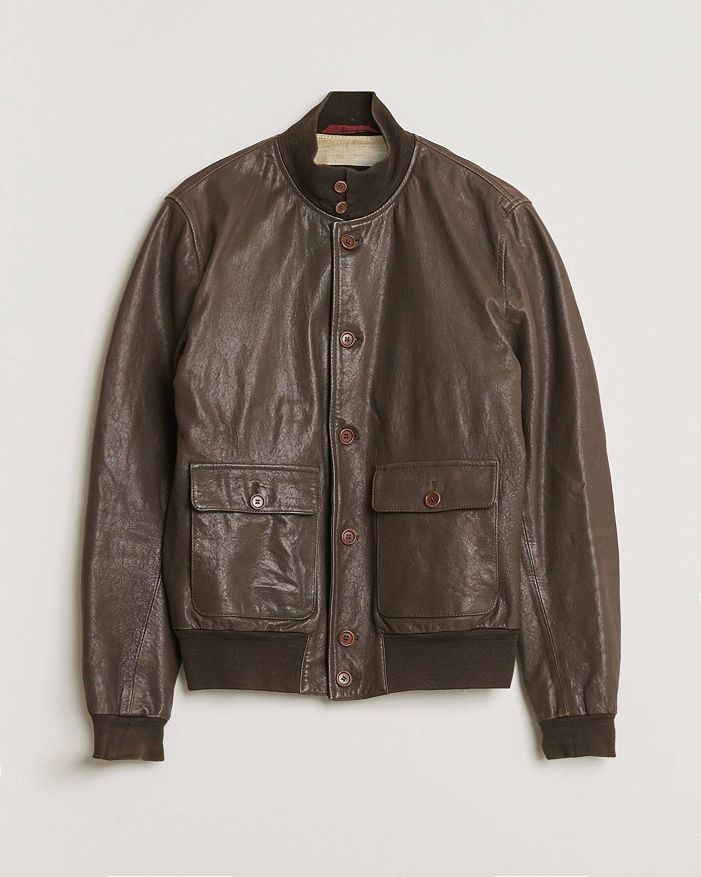 Herre | Pre-owned Jakker | Pre-owned | Stewart Calf Bomber Jacket Dark Brown L
