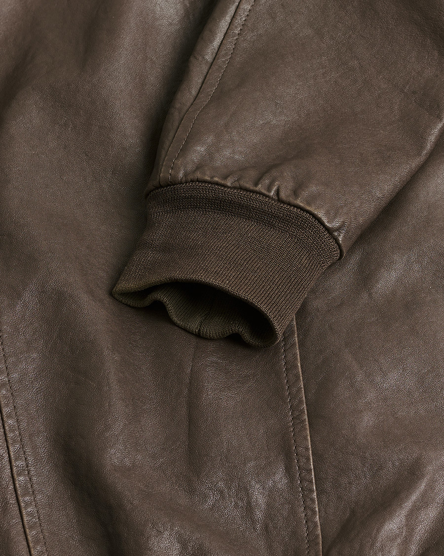 Herre | Pre-owned Jakker | Pre-owned | Stewart Calf Bomber Jacket Dark Brown L