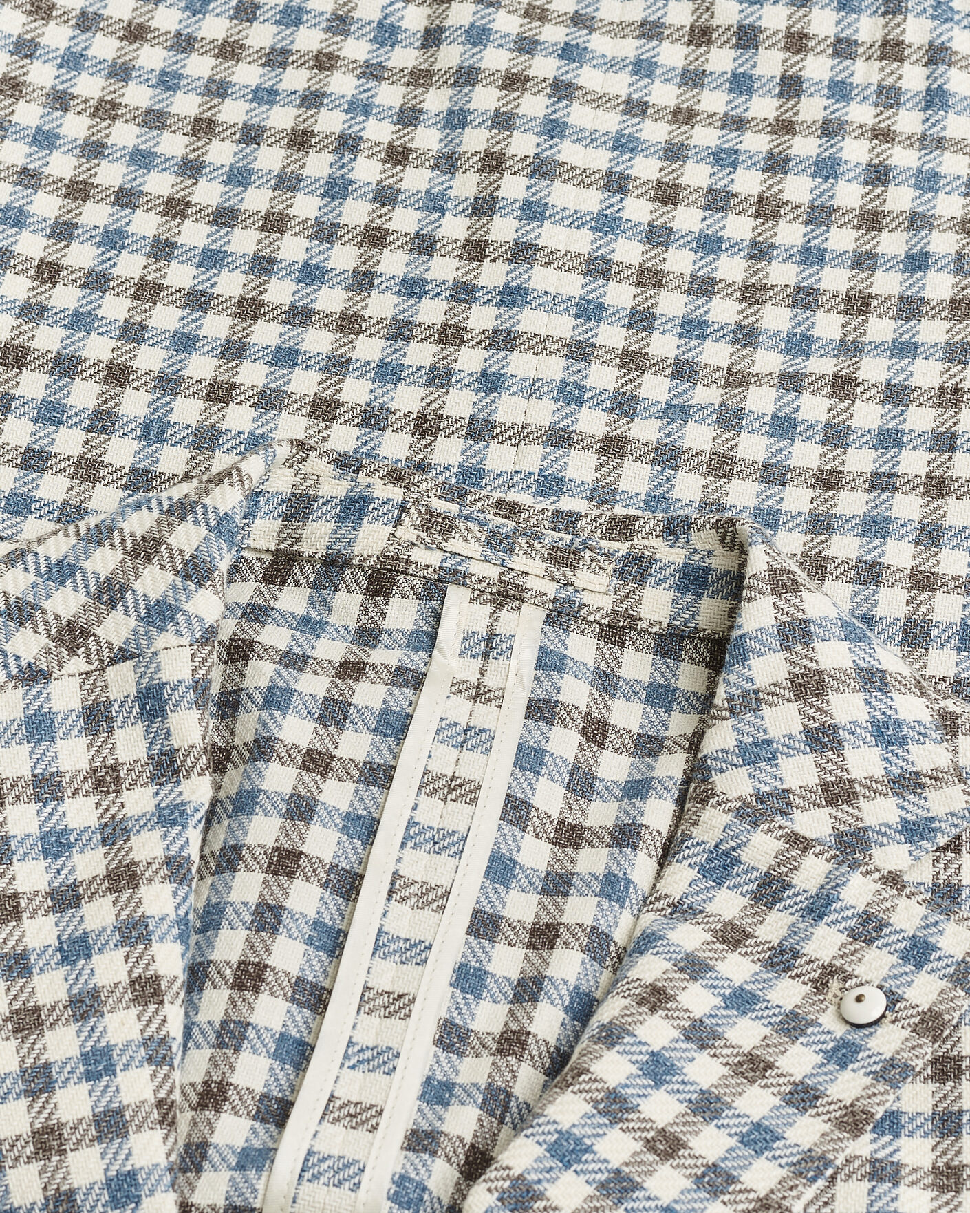Herre | Pre-owned Blazere | Pre-owned | L.B.M. 1911 Jack Regular Fit Checked Blazer Blue/Brown 52