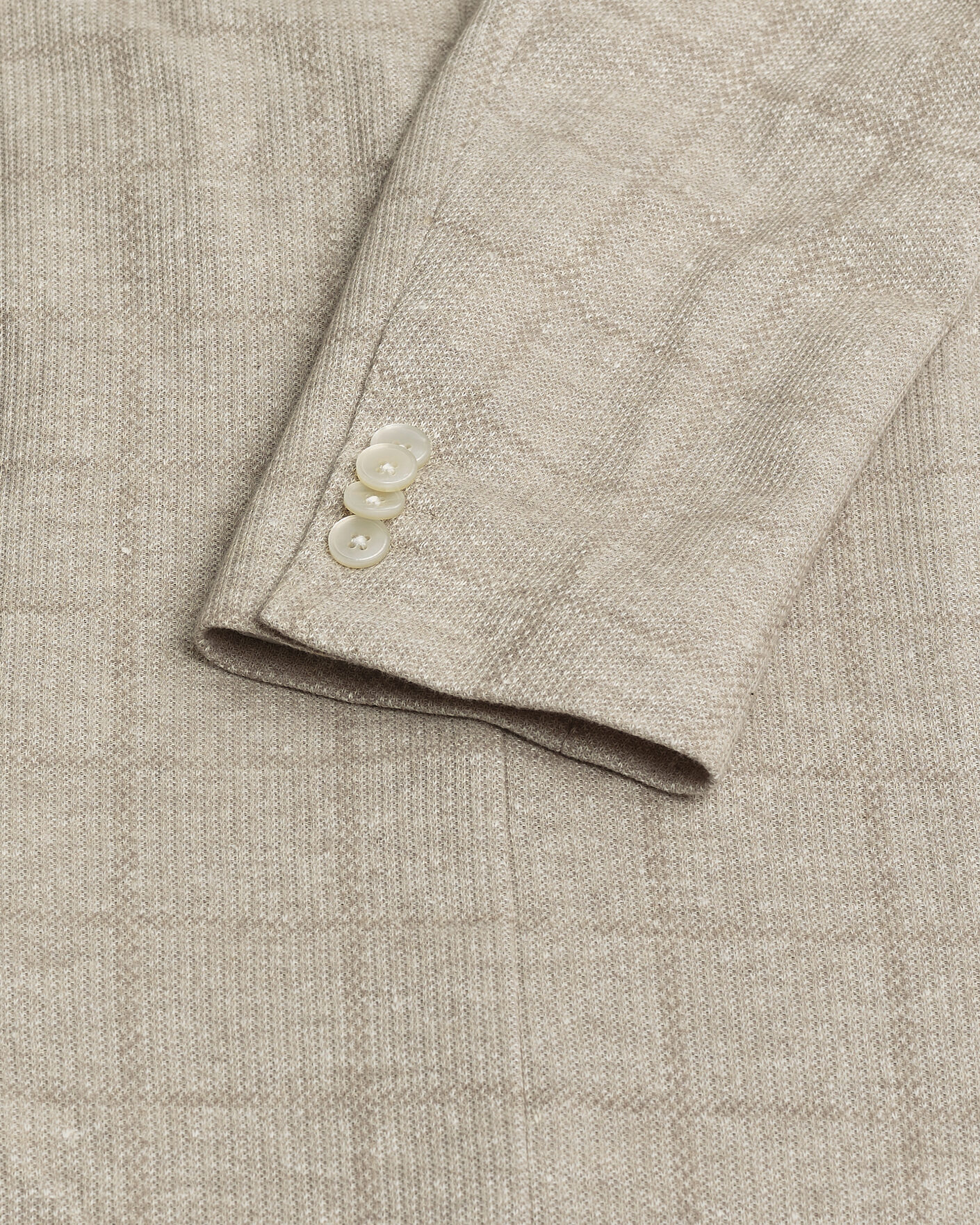 Herre | Pre-owned Blazere | Pre-owned | BOSS BLACK Hanry Checked Jersey Patch Pocket Blazer Beige 50