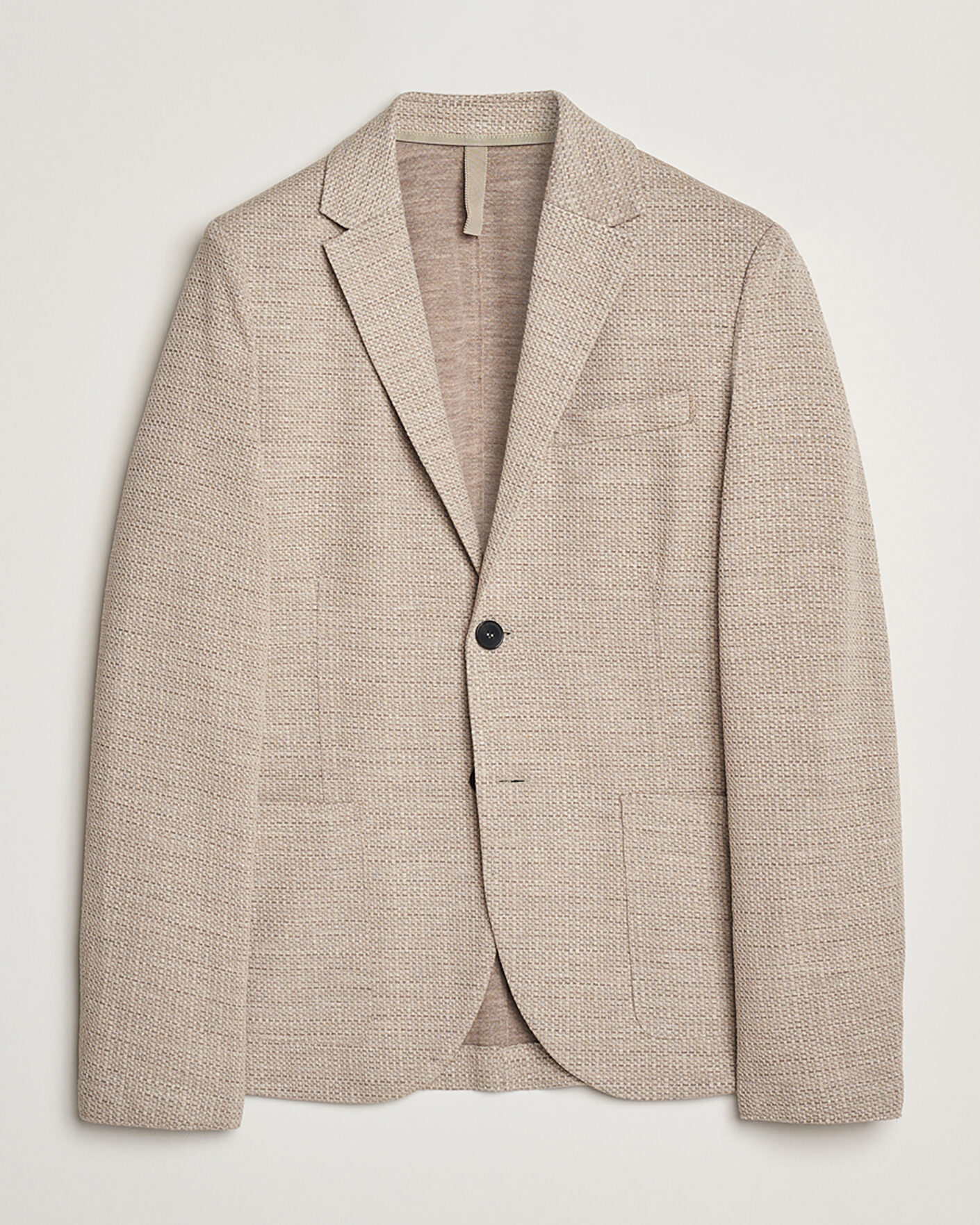 Herre | Pre-owned Blazere | Pre-owned | Harris Wharf London Loro Piana Hopsack Wool/Silk/Linen Blazer Oat 50