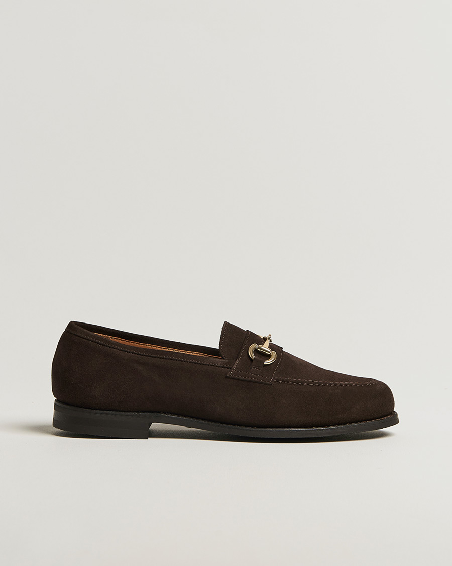 Herre | Pre-owned Randsyede sko | Pre-owned | Myrqvist Karlberg Loafer Dark Brown Suede UK8,5 - EU42,5