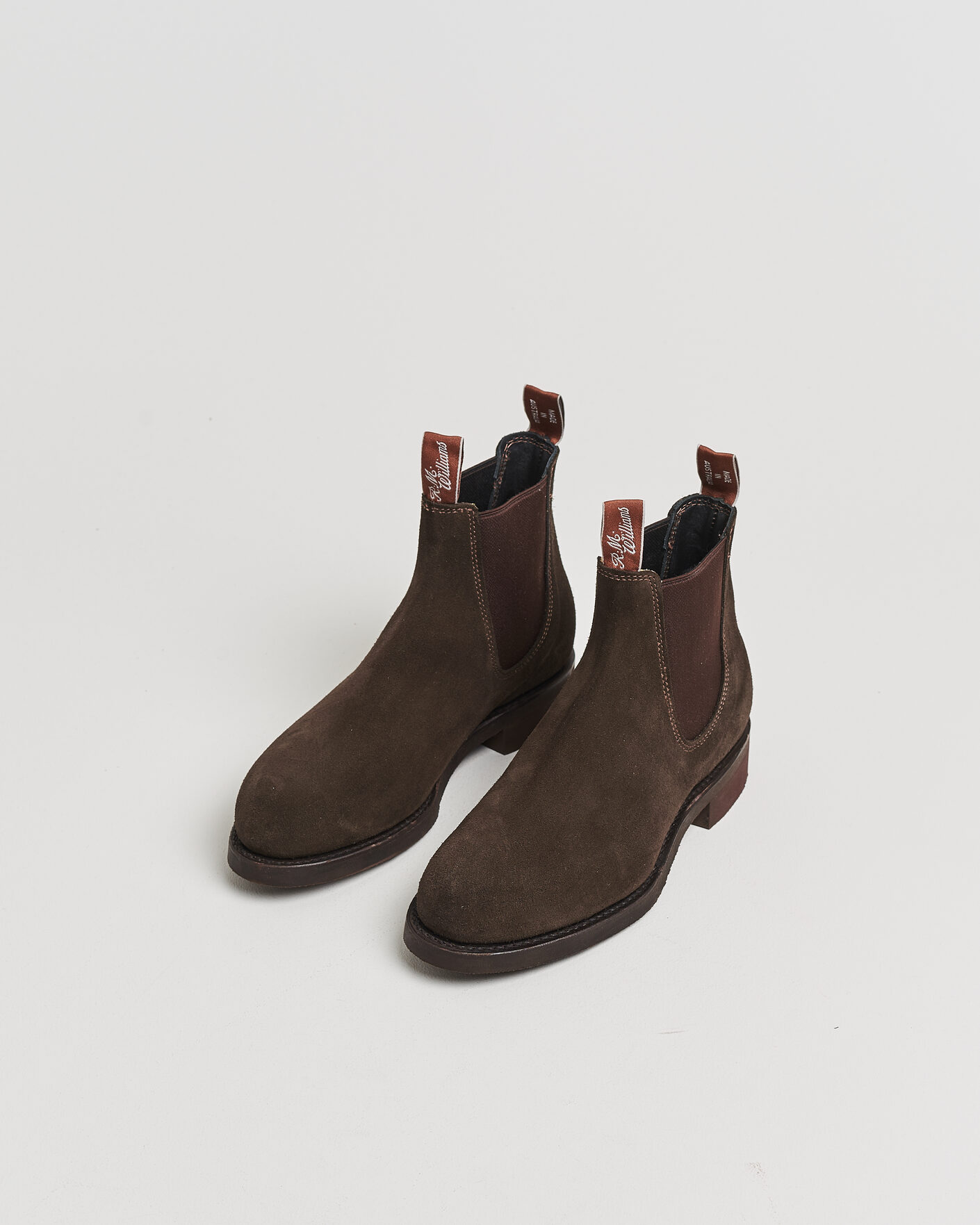 Herre | Pre-owned Randsyede sko | Pre-owned | R.M.Williams Gardener G Boot Chocolate Suede UK7 - EU41