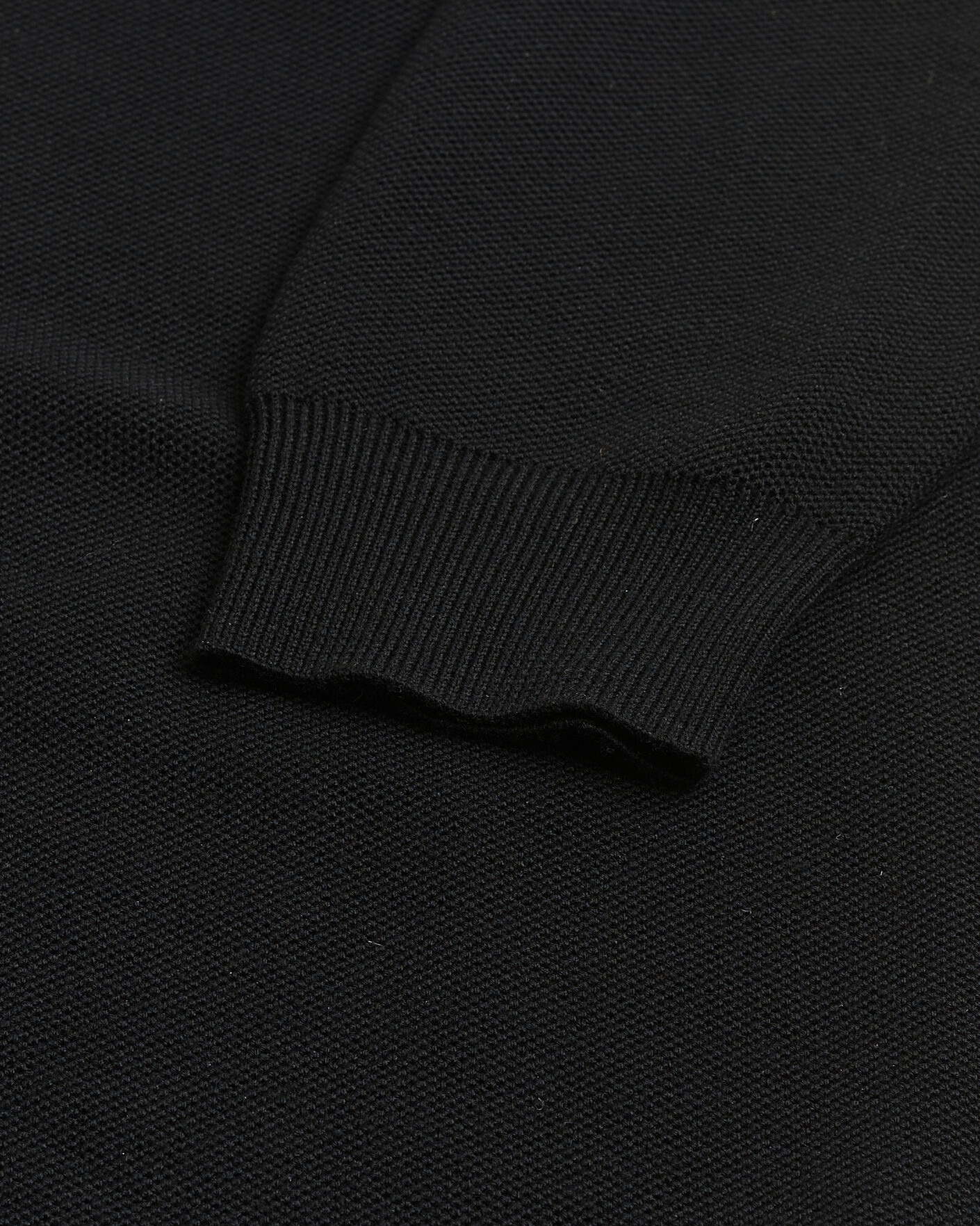 Herre | Pre-owned Trøjer | Pre-owned | Ralph Lauren Purple Label Wool Pique Half Zip Polo Black L