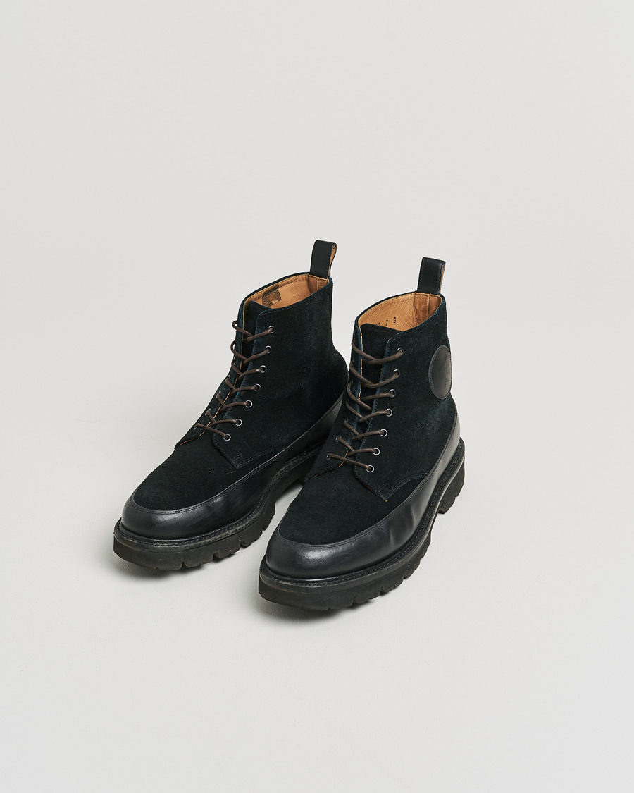 Herre | Grenson Anton Suede Boot Black UK7 - EU41 | Pre-owned | Grenson Anton Suede Boot Black UK7 - EU41