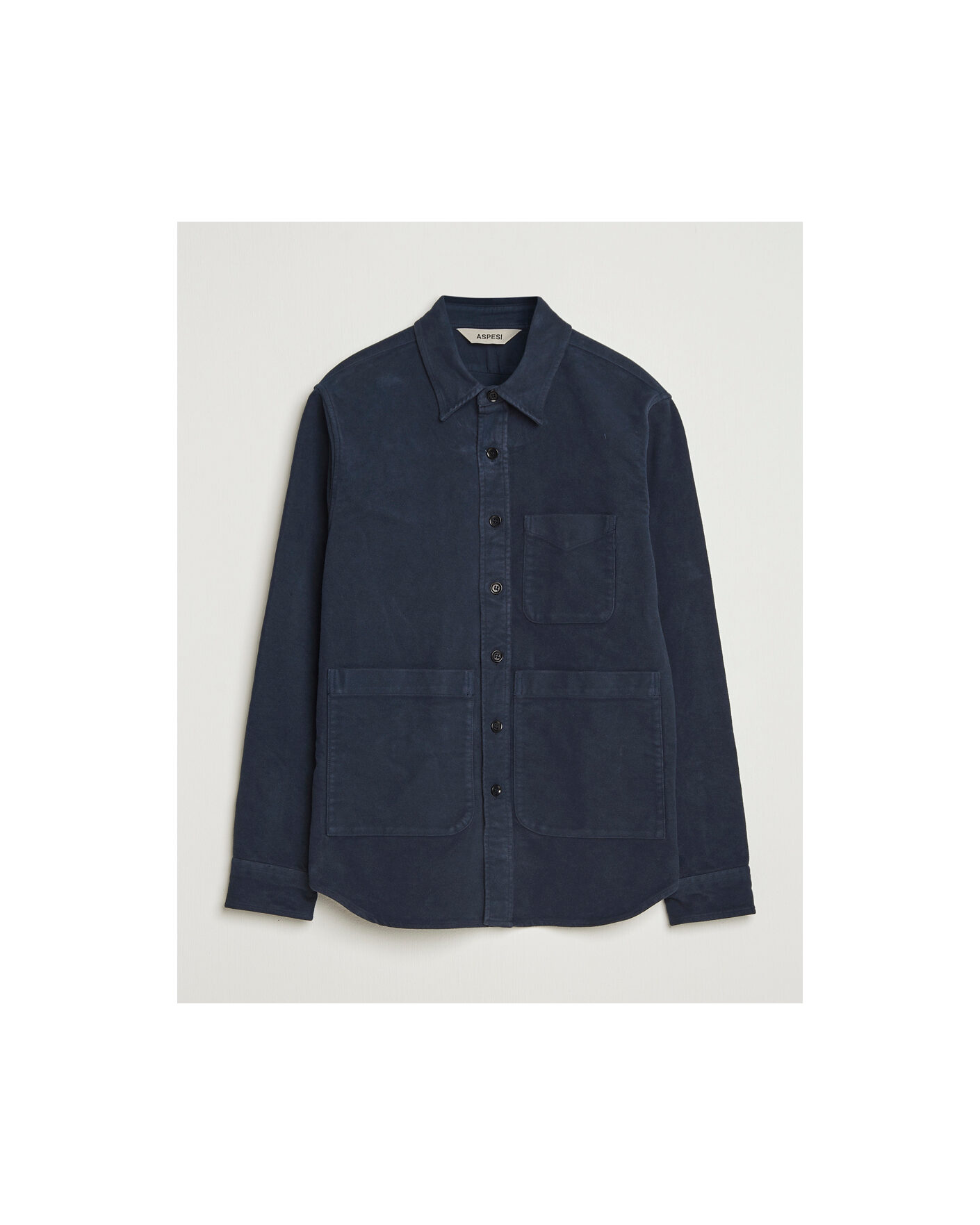Herre | Pre-owned Skjorter | Pre-owned | Aspesi Moleskine Utility Shirt Navy XL