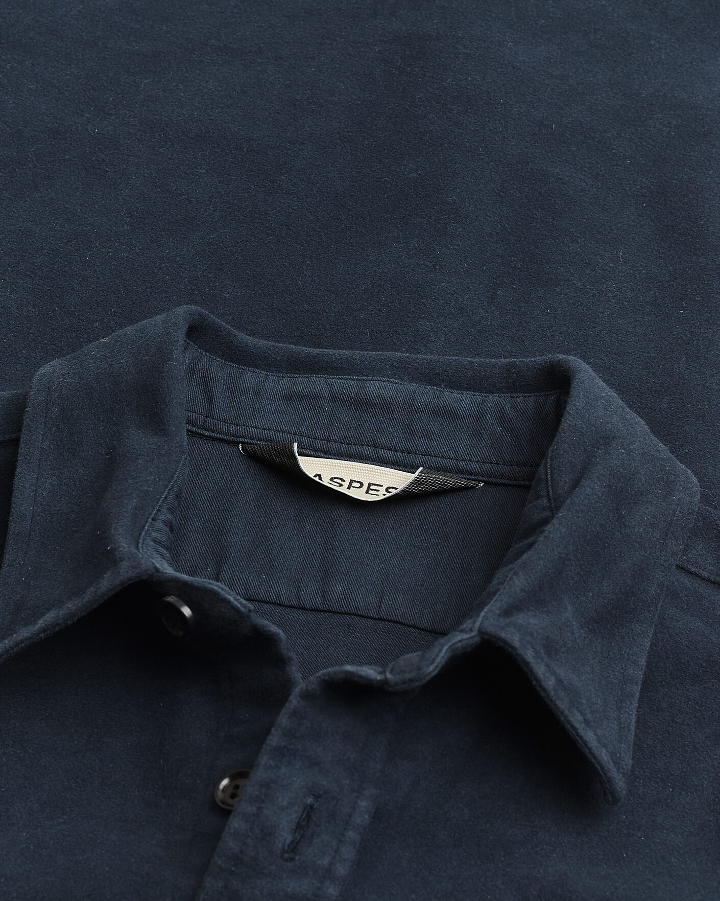 Herre | Pre-owned Skjorter | Pre-owned | Aspesi Moleskine Utility Shirt Navy XL