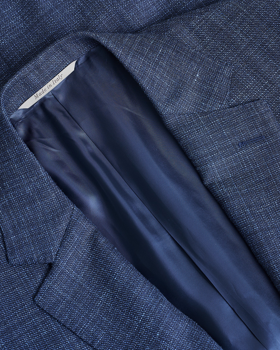 Herre | Pre-owned Blazere | Pre-owned | Canali Wool, Silk & Linen Blazer Navy Melange 48
