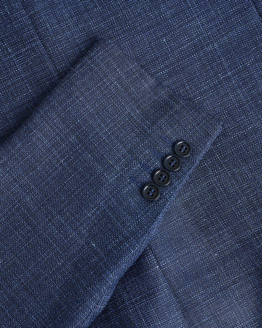 Herre | Pre-owned Blazere | Pre-owned | Canali Wool, Silk & Linen Blazer Navy Melange 48