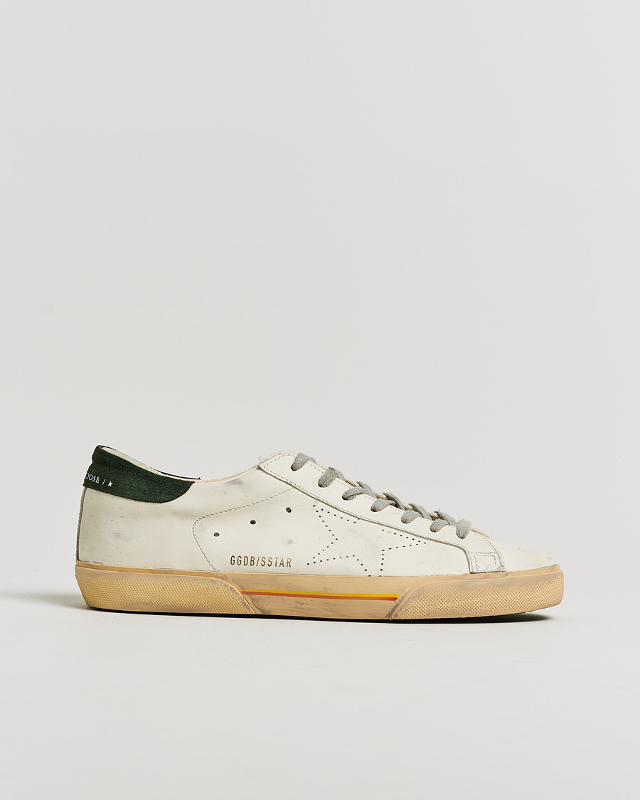 Herre | Pre-owned Sko | Pre-owned | Golden Goose Super-Star Sneakers White/Green 42