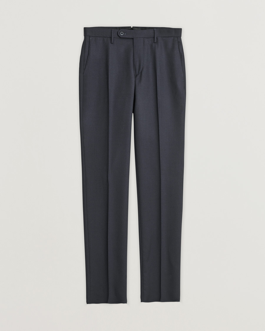 Herre | Pre-owned Bukser | Pre-owned | Slowear Tekno Sartorial Flannel Trousers Navy 44