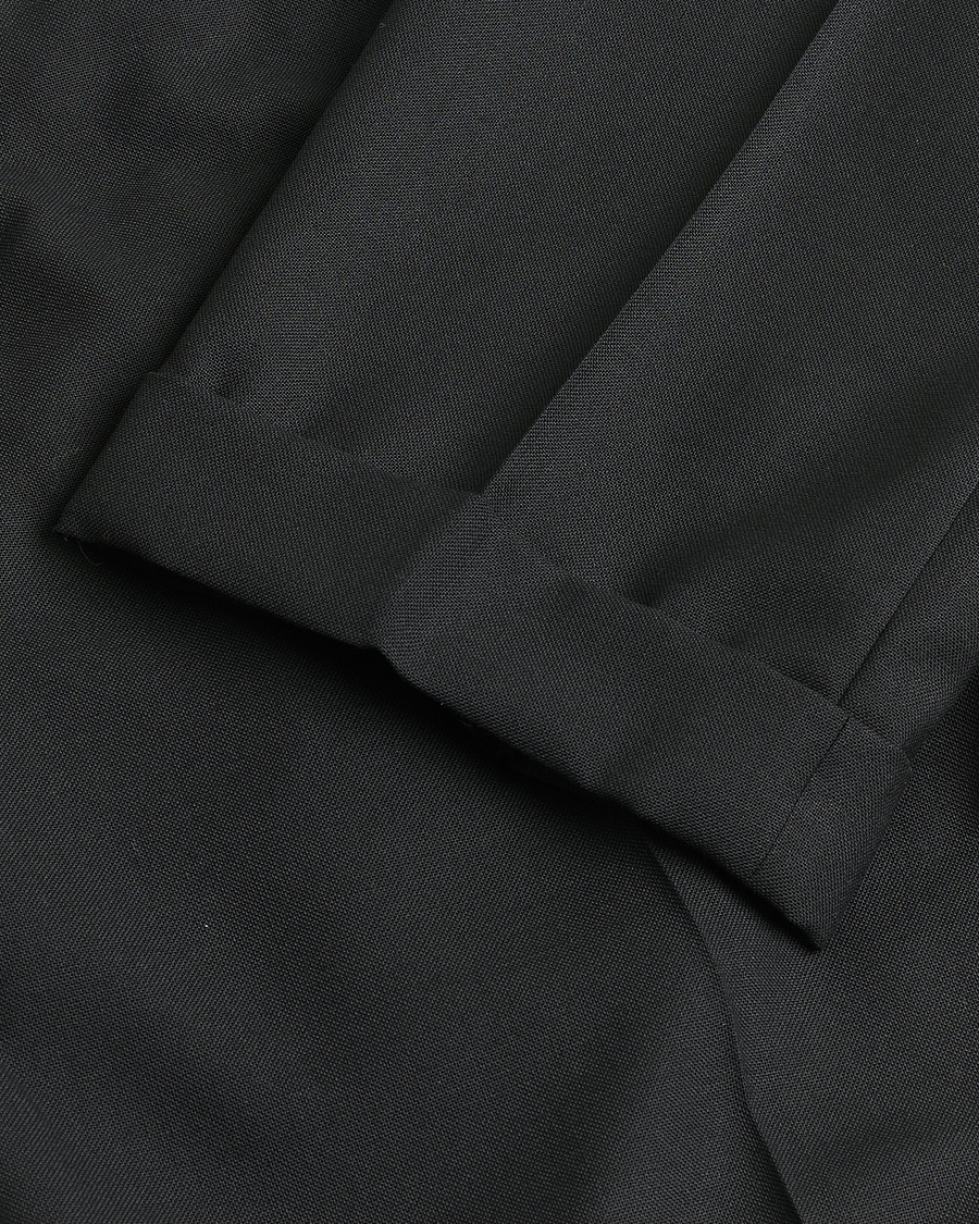 Herre | Pre-owned Bukser | Pre-owned | Berg&Berg High Waisted Double Pleated Wool Trousers Black 52