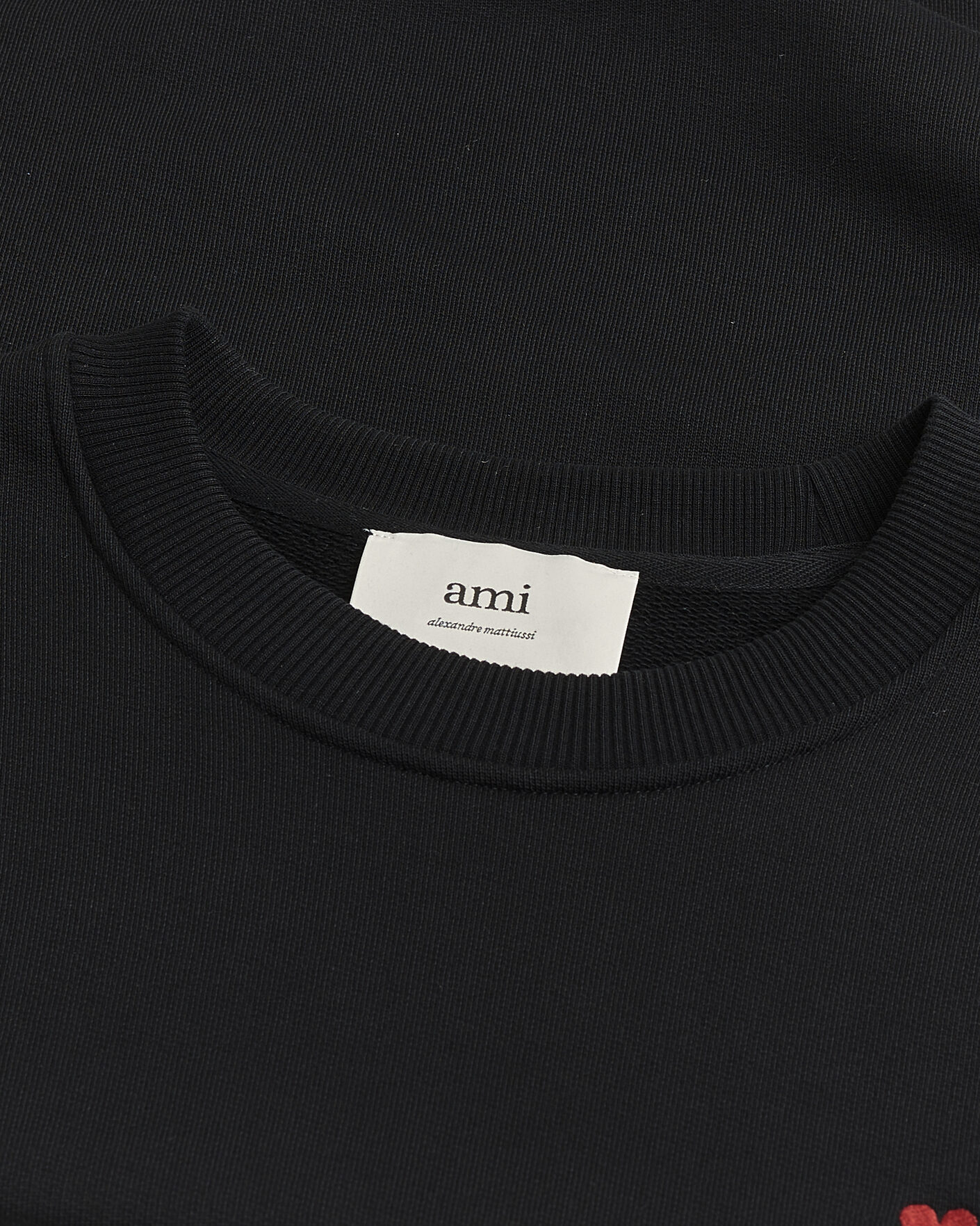 Herre | Pre-owned Trøjer | Pre-owned | AMI Heart Logo Sweatshirt Black M