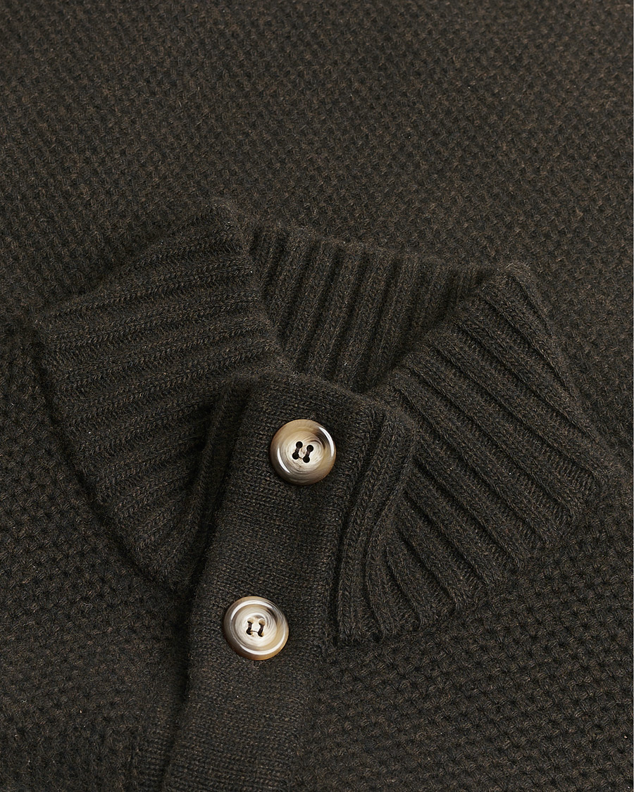 Herre | Pre-owned Trøjer | Pre-owned | Morgano Heavy Knitted Wool/Cashmere Cardigan Dark Brown M