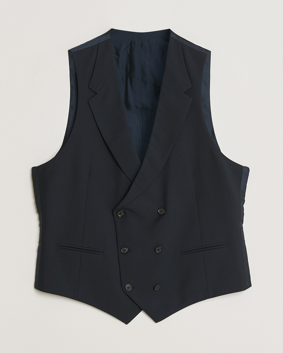 Herre | Caruso Mohair Blend Aida 3-Piece Suit Navy 50 | Pre-owned | Caruso Mohair Blend Aida 3-Piece Suit Navy 50