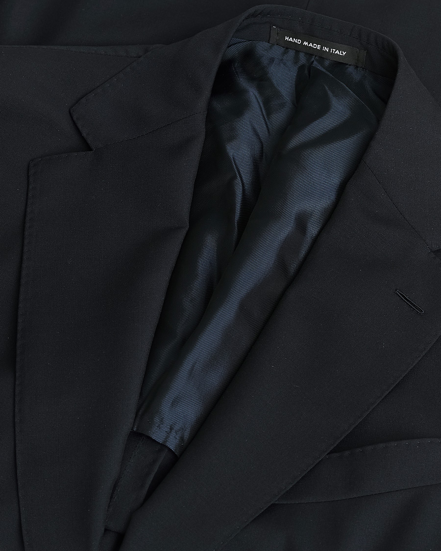 Herre | Caruso Mohair Blend Aida 3-Piece Suit Navy 50 | Pre-owned | Caruso Mohair Blend Aida 3-Piece Suit Navy 50