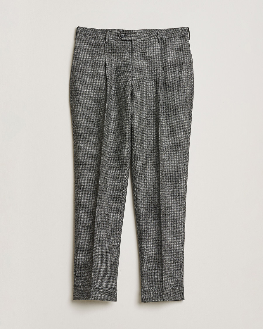 Herre | Pre-owned Jakkesæt | Pre-owned | Caruso Houndstooth Wool Suit Grey 50