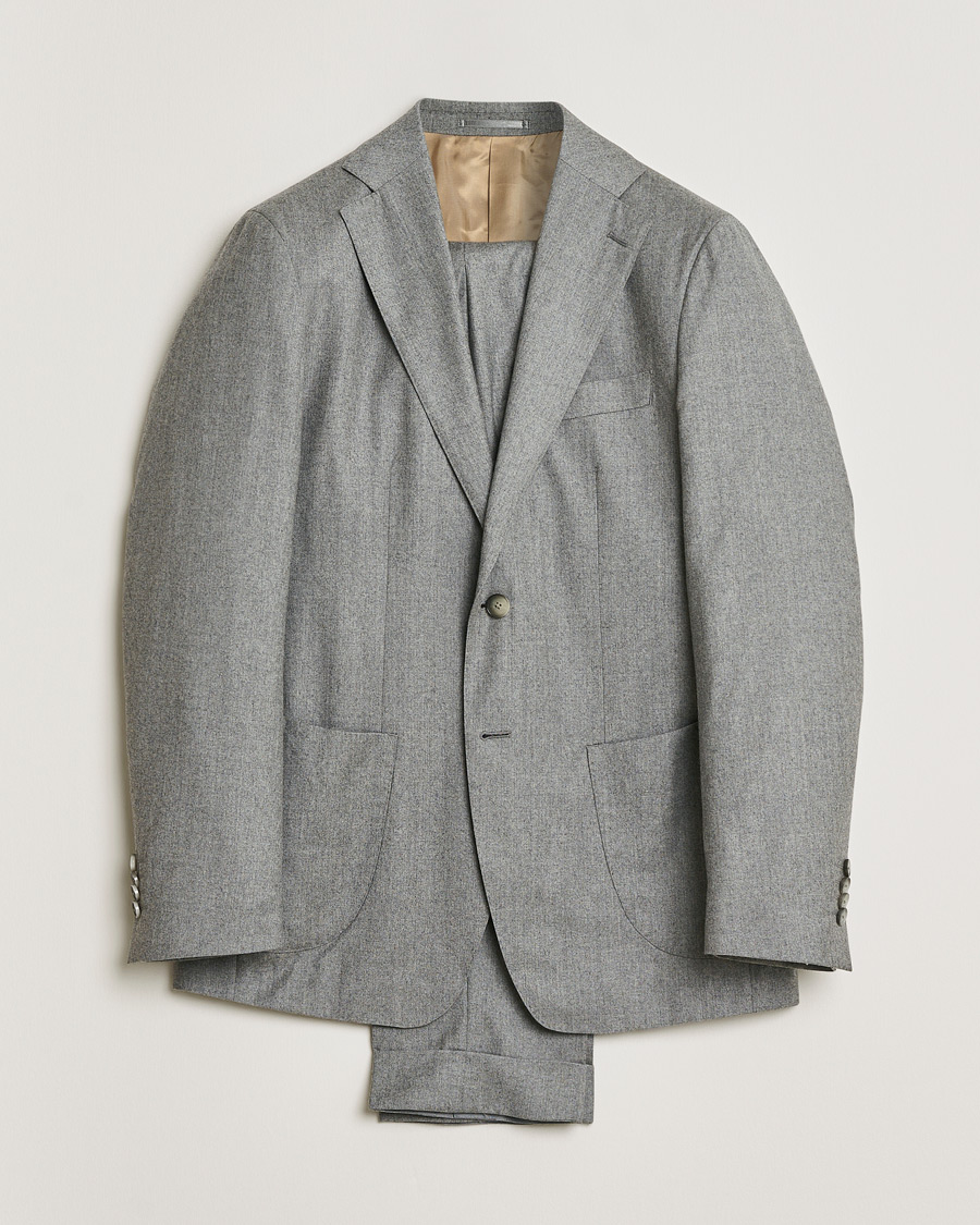 Herre | Pre-owned Jakkesæt | Pre-owned | Rose & Born Flannel Wool Suit GRose & Born Flannel Wool Suit Grey 48ey 50