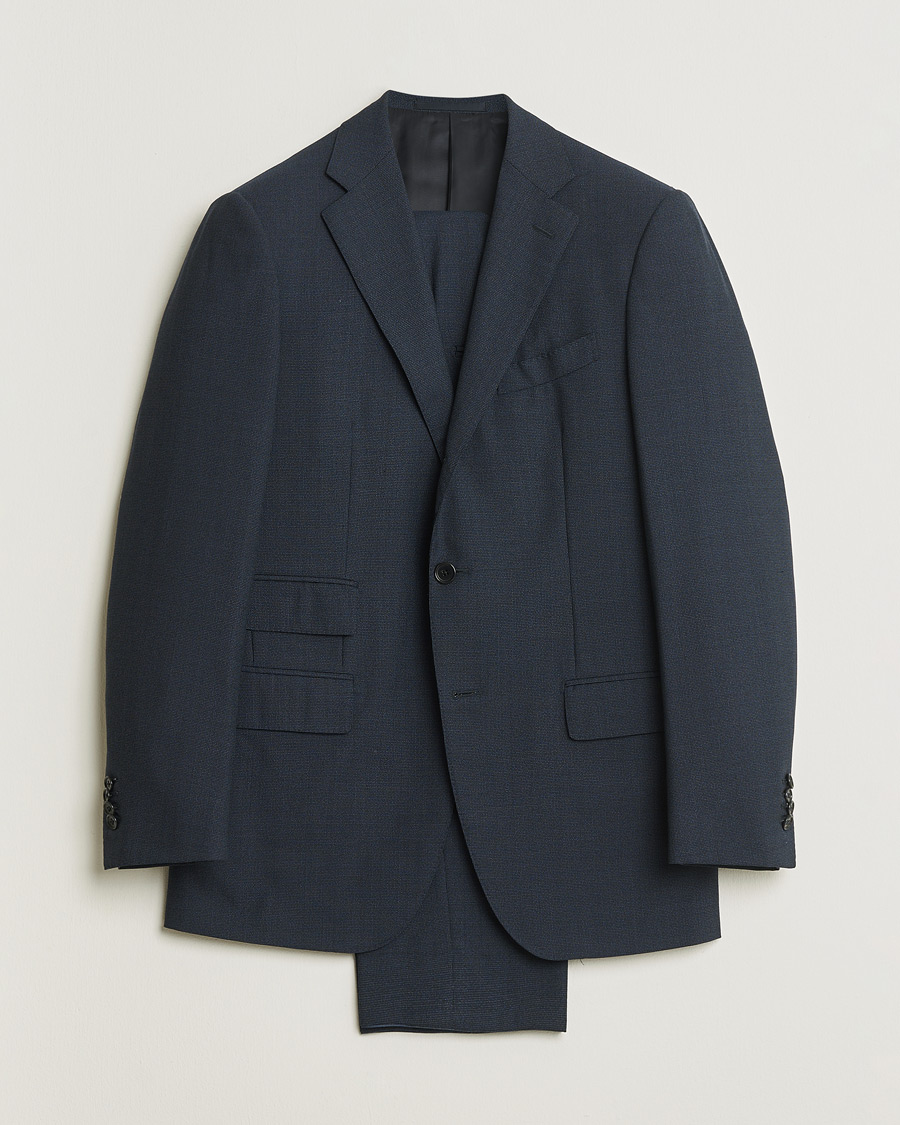 Herre | Pre-owned Jakkesæt | Pre-owned | Caruso 120s Wool Suit Dark Blue 48