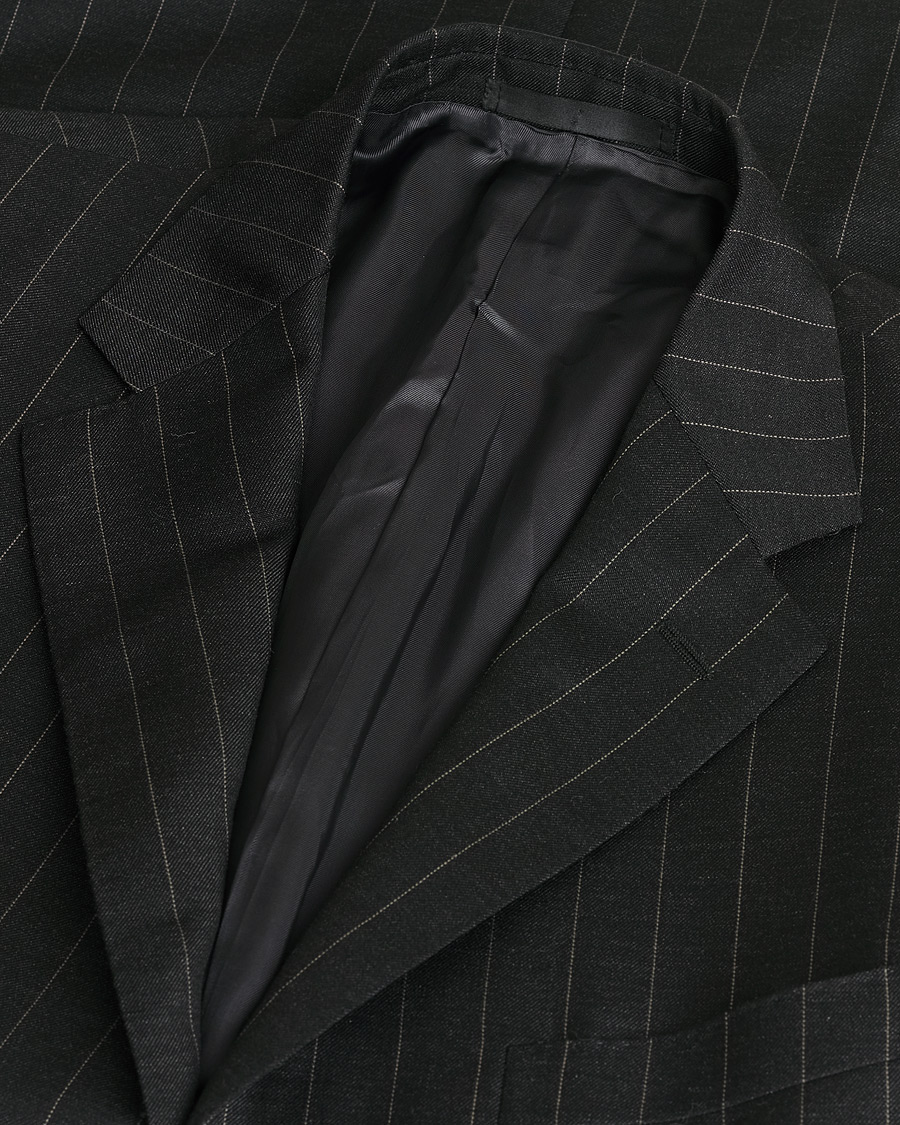 Herre | Pre-owned Jakkesæt | Pre-owned | Caruso Pinstripe Wool Suit Black 52