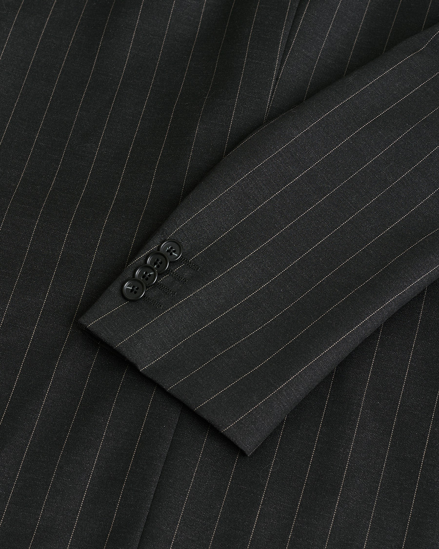 Herre | Pre-owned Jakkesæt | Pre-owned | Caruso Pinstripe Wool Suit Black 52
