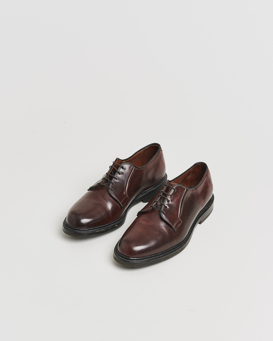 Herre | Pre-owned Randsyede sko | Pre-owned | Allen Edmonds Leeds Shell Cordovan Derby Burgundy US8,5 - EU42