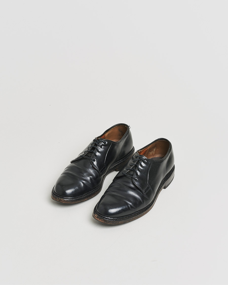 Herre | Pre-owned Randsyede sko | Pre-owned | Allen Edmonds Leeds Shell Cordovan Derby Black US8,5 - EU42