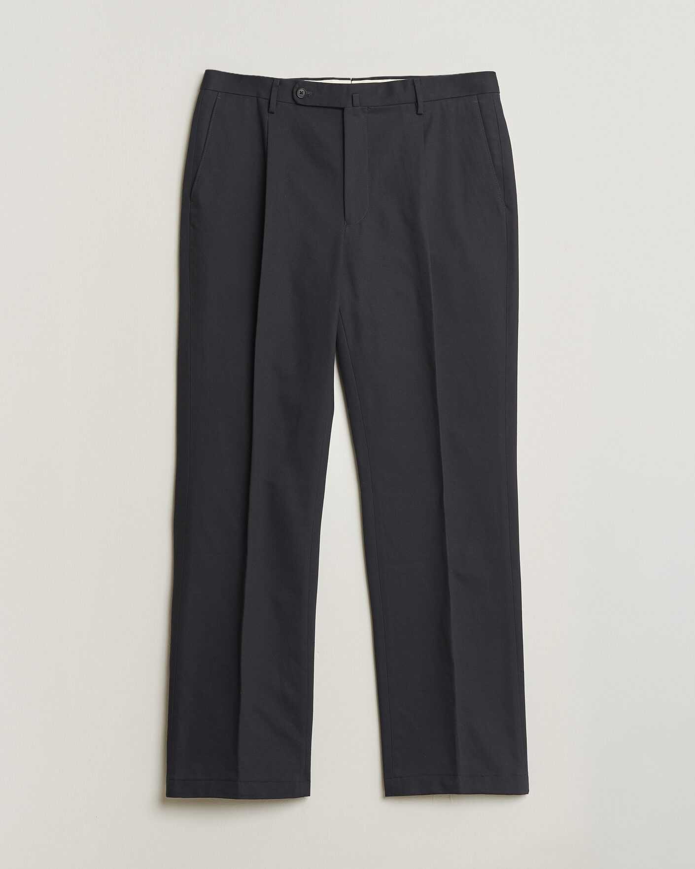 Herre | Pre-owned Bukser | Pre-owned | Rubato High Waist Cotton Chino Navy 52