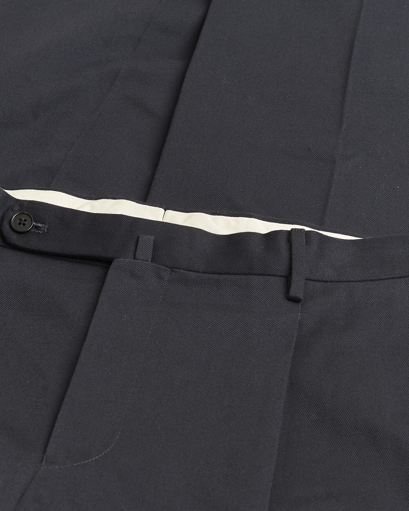Herre | Pre-owned Bukser | Pre-owned | Rubato High Waist Cotton Chino Navy 52
