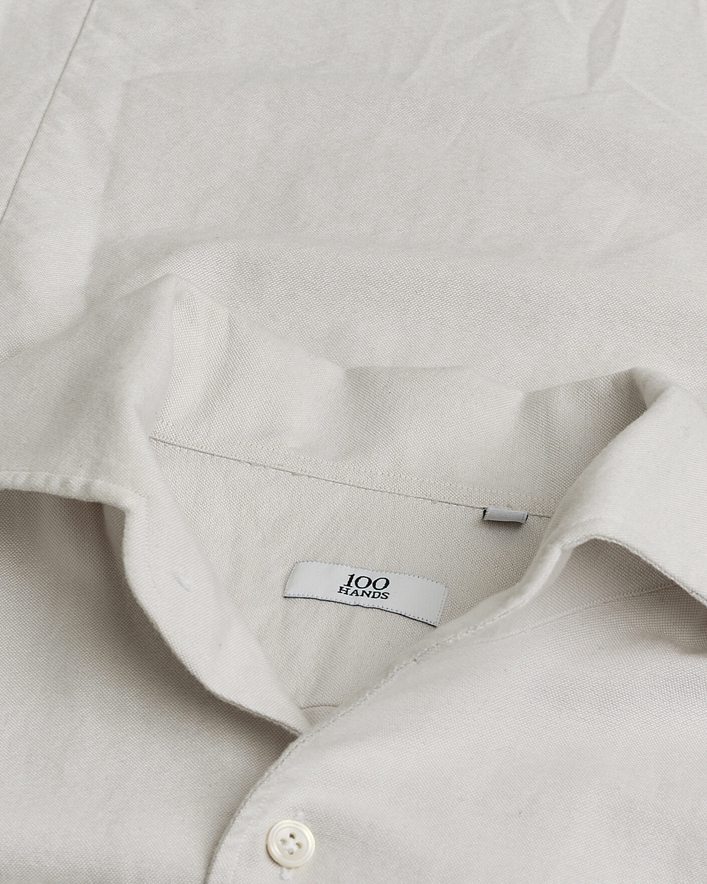 Herre | Pre-owned Skjorter | Pre-owned | 100Hands Washed Oxford Shirt Grey 41/16
