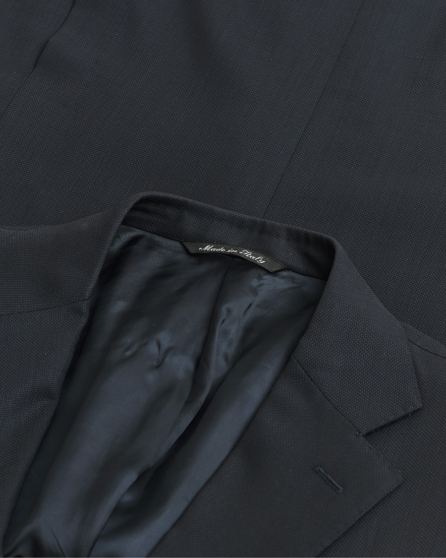 Herre | Pre-owned Blazere | Pre-owned | Canali Hopsack Wool Blazer Navy 50