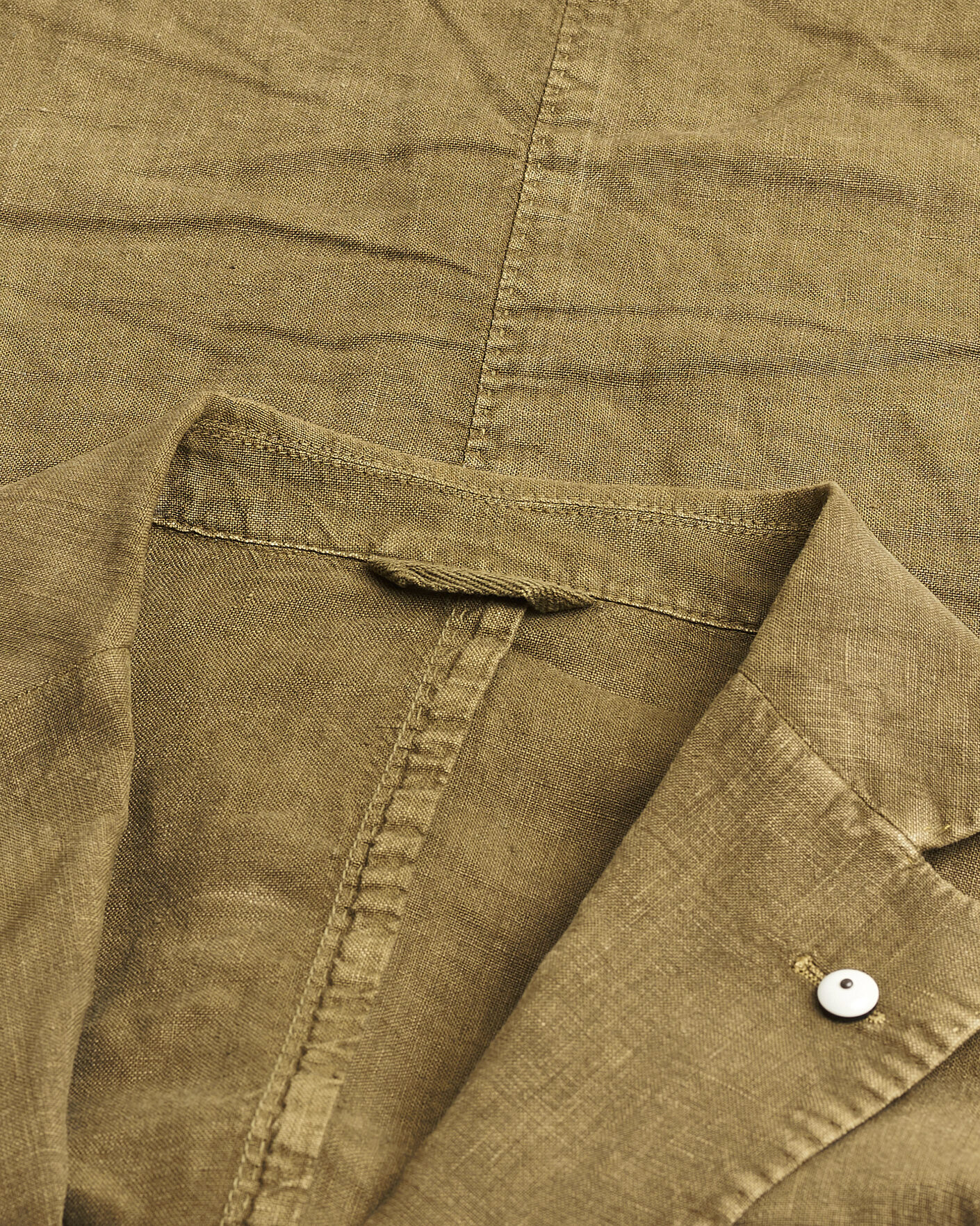 Herre | Pre-owned Blazere | Pre-owned | L.B.M. 1911 Jack Regular Fit Linen Blazer Olive 46