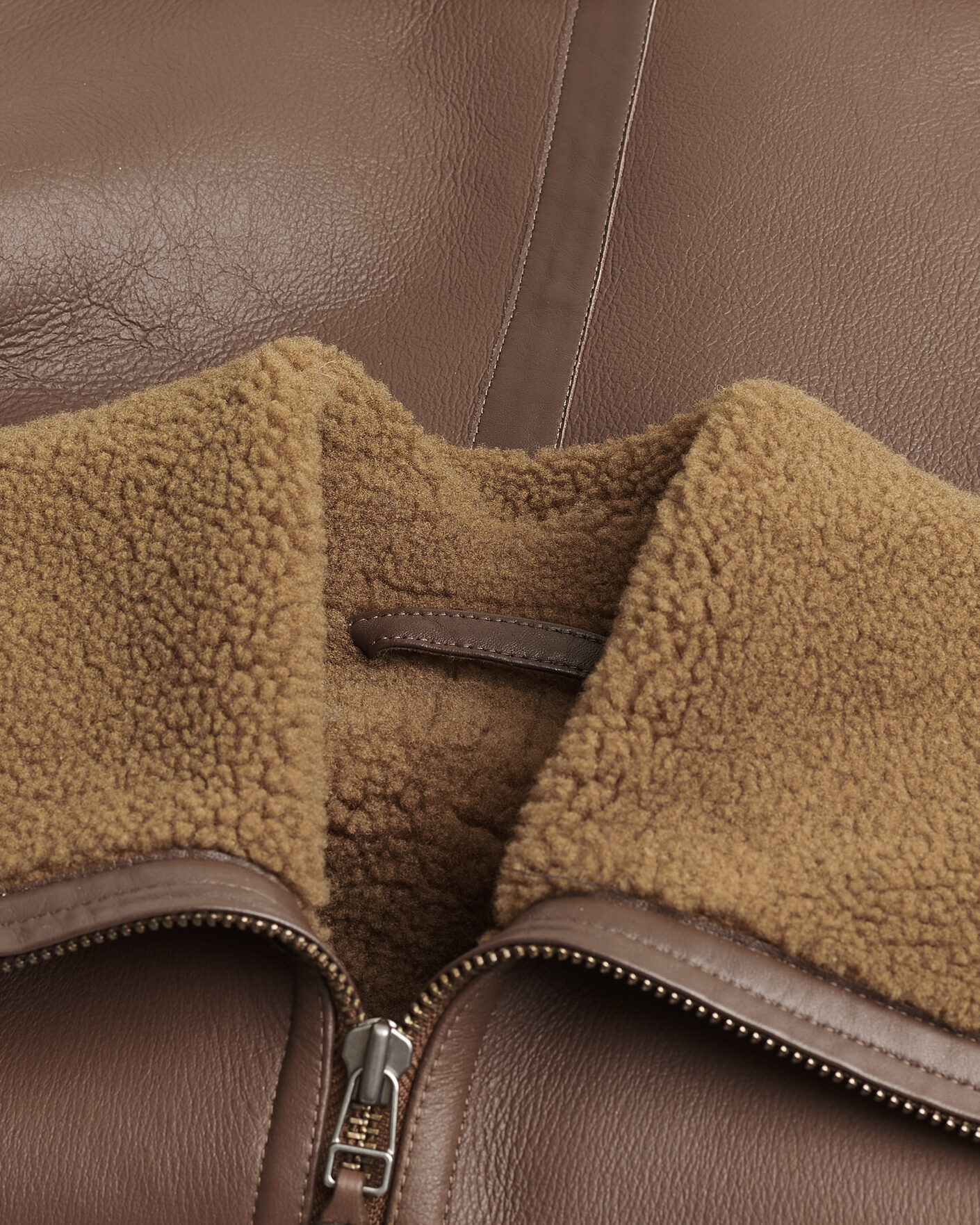 Herre | Pre-owned Jakker | Pre-owned | Tiger of Sweden Dace Shearling Jacket Brown M
