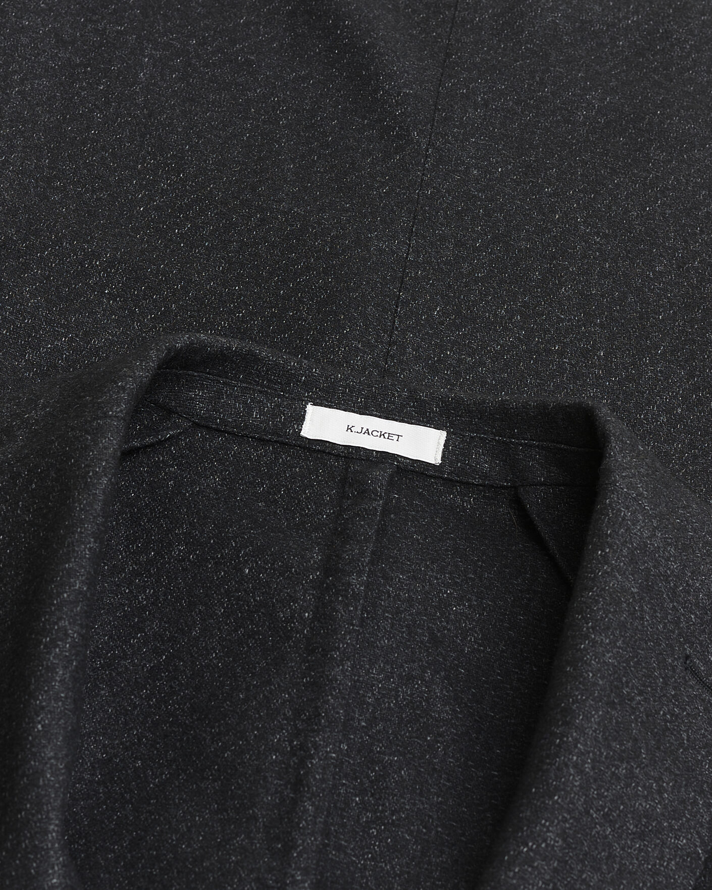Herre | Pre-owned Blazere | Pre-owned | Boglioli K Jacket Flannel Wool Blazer Charcoal 50