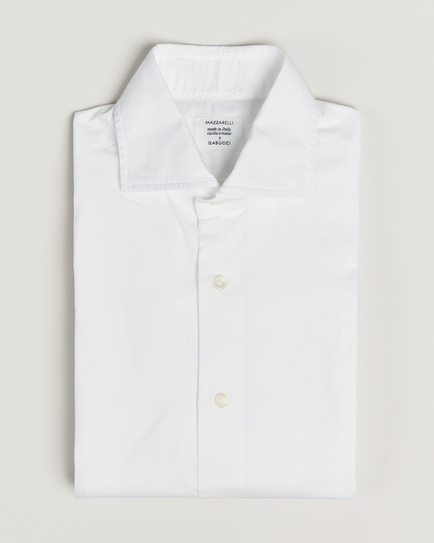 Herre | Pre-owned Skjorter | Pre-owned | Mazzarelli Soft Cotton Shirt White 39 - M