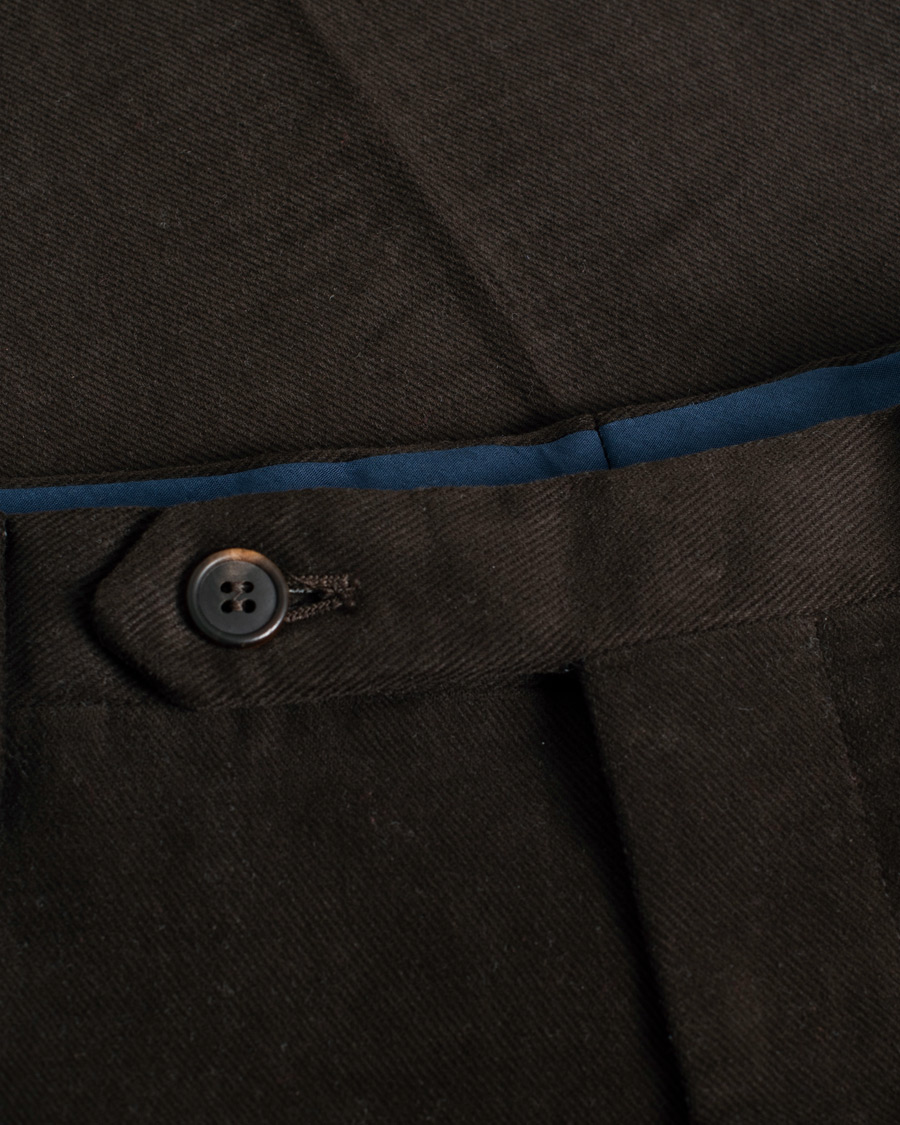 Herre | Pre-owned Bukser | Pre-owned | Rota Pantaloni Twill Cotton Trousers Brown 48