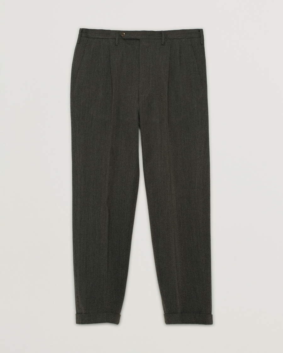 Herre | Pre-owned Bukser | Pre-owned | Rota Pantaloni Twill Cotton Trousers Moss Green 50
