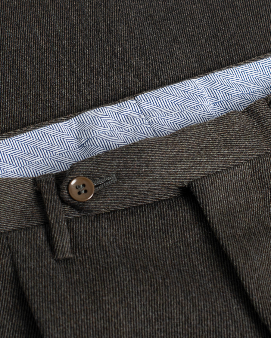 Herre | Pre-owned Bukser | Pre-owned | Rota Pantaloni Twill Cotton Trousers Moss Green 50